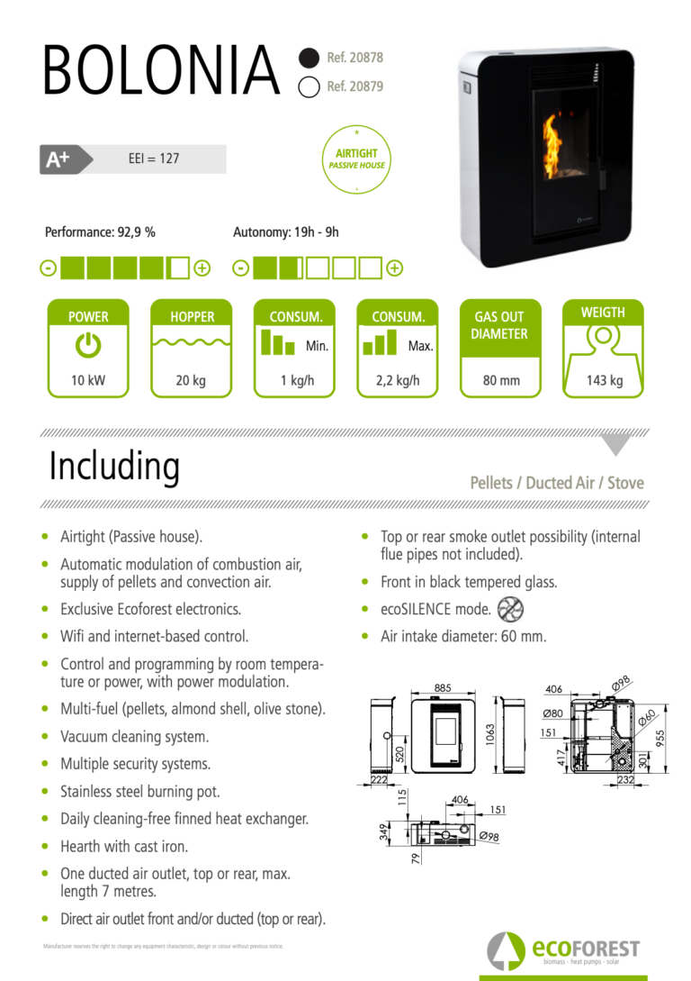 Soba peleti Bolonia (10KW)
