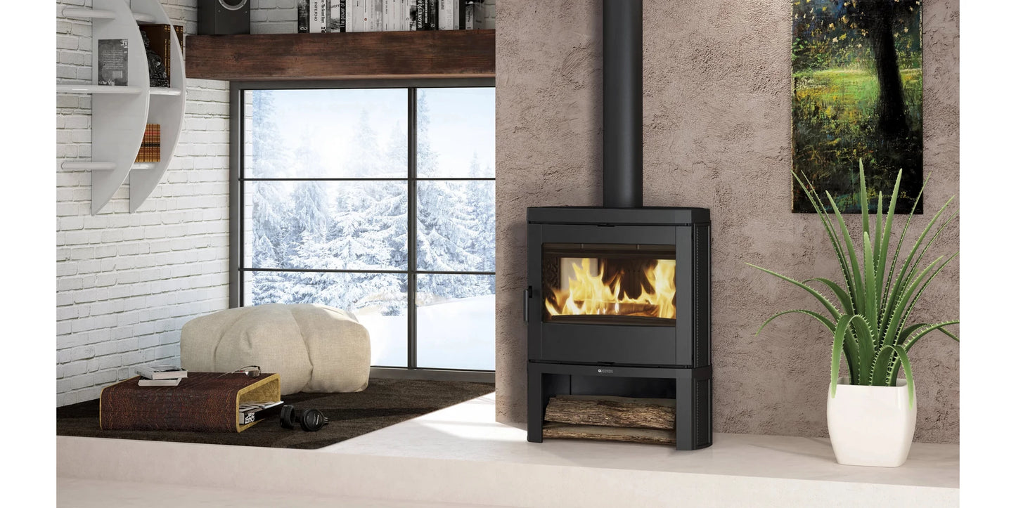 Soba tip șemineu pe lemne, 7.7 kW, pentru 221 m³, JENNIFER.16, La NORDICA