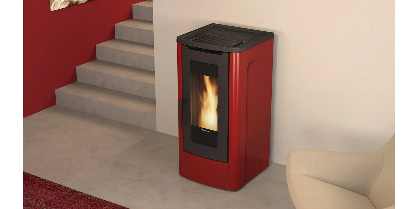 Semineu pe peleti 3.0-10.0 kW, pentru 287 m3, DAHIANA VFS, Bordeaux, La Nordica-Extraflame