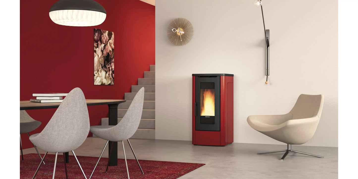 Semineu pe peleti 3.0-10.0 kW, pentru 287 m3, DAHIANA VFS, Bordeaux, La Nordica-Extraflame