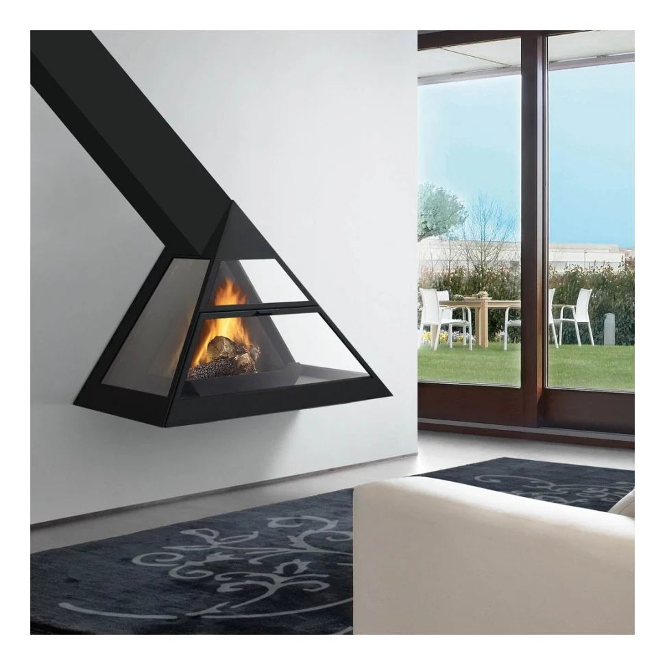 Șemineu ADMETO FRONTAL suspendat oblic