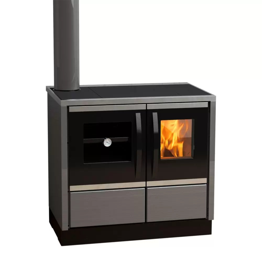 Thermostat ROCĂ LEMN ȘI CĂRBUNE CU CAZAN, 16,3 kW - Ideal pentru Încălzire și Gătit