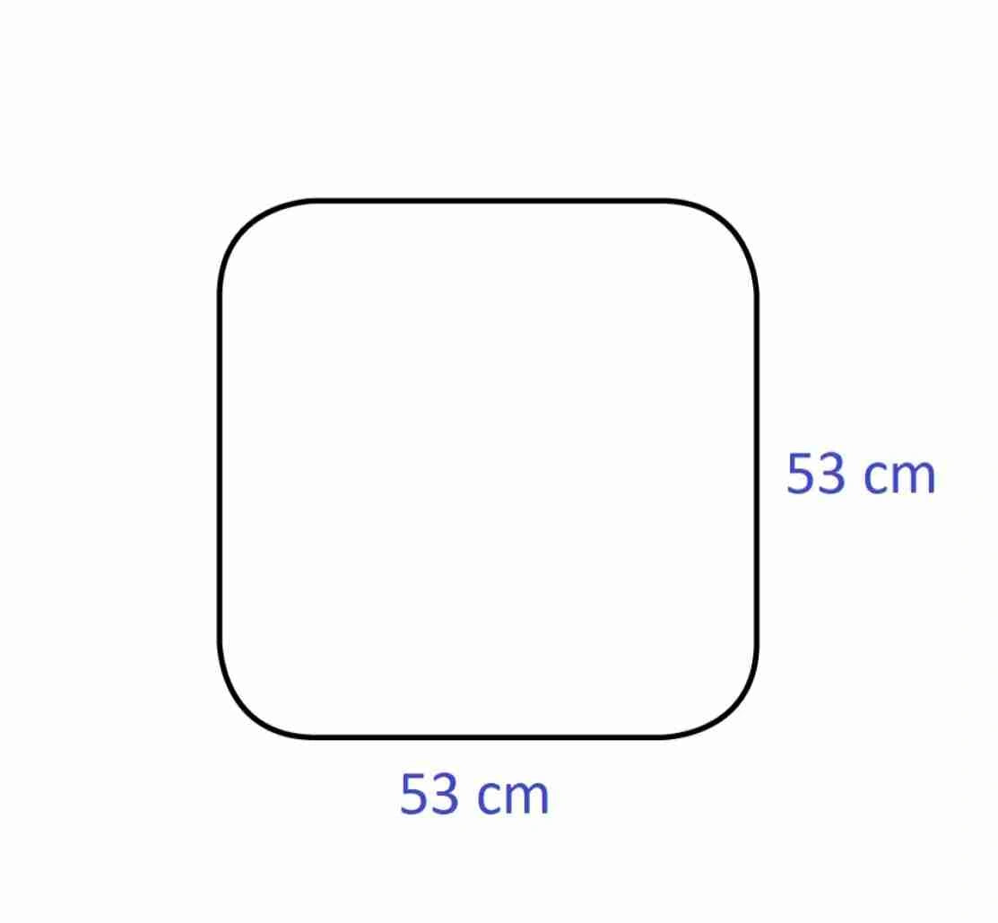 Tabla 2mm de protectie sub soba - 53x53cm