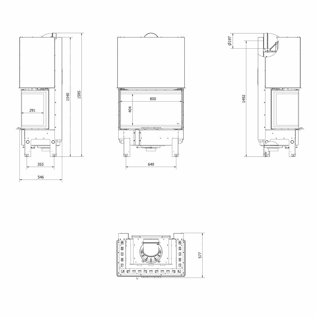 REGNOR 800/400 8kW - Samota neagra