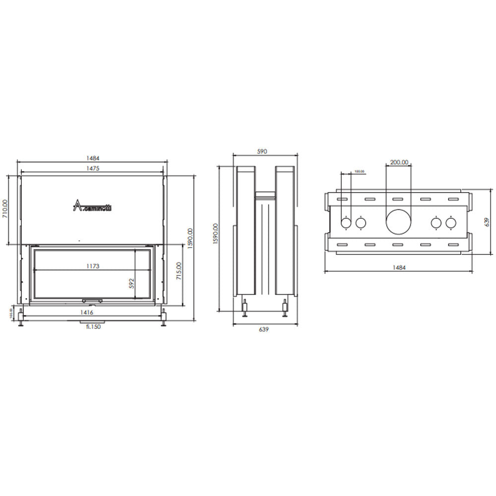Focar Tunel FLAT W 120 X 60