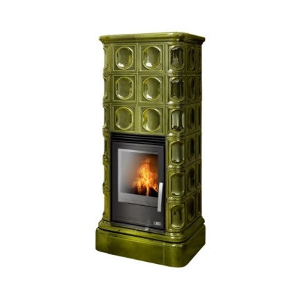 Soba pe lemn cahle teracotaABX - Caledonia W