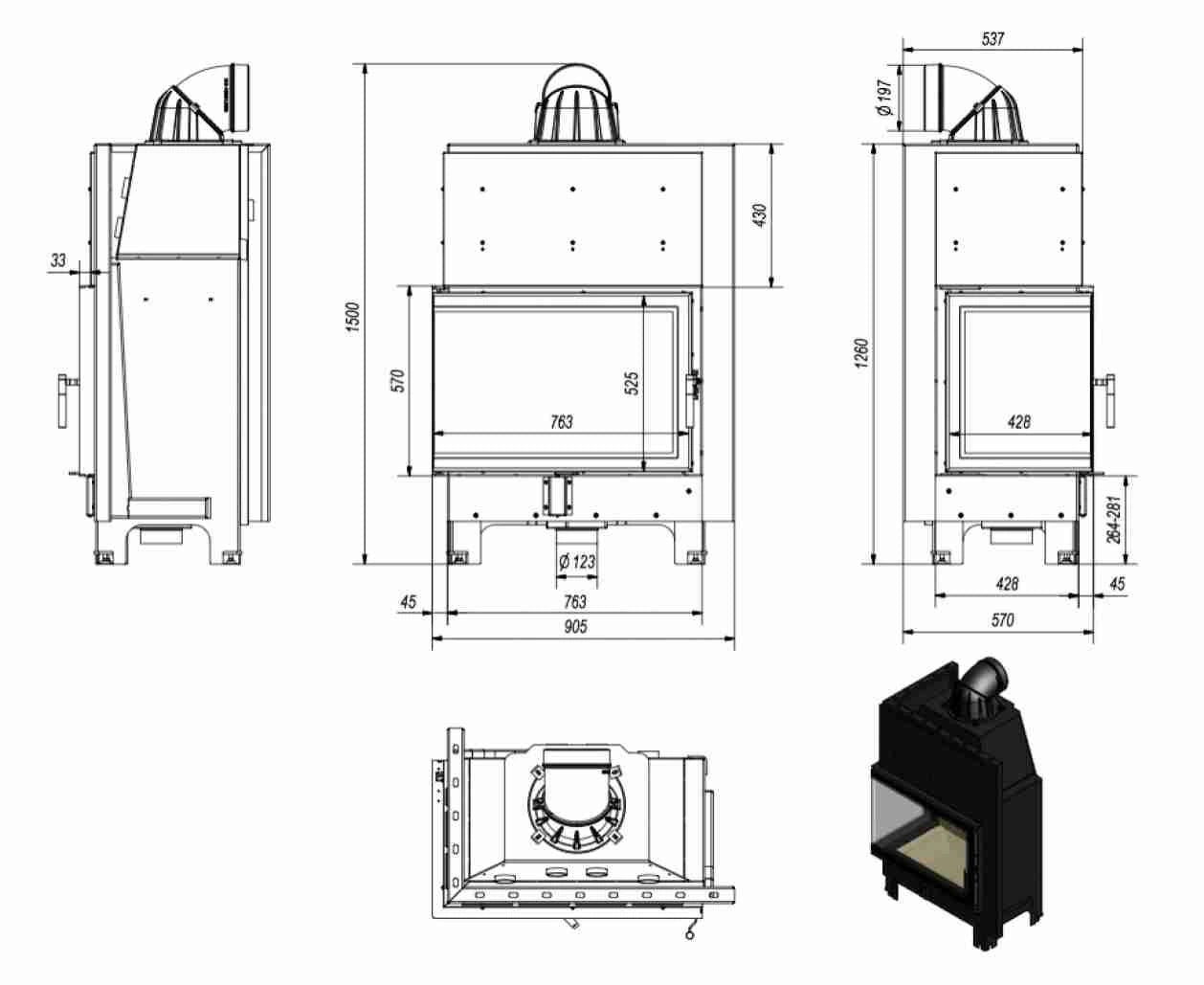 MBA 18-21 kw sticla stanga