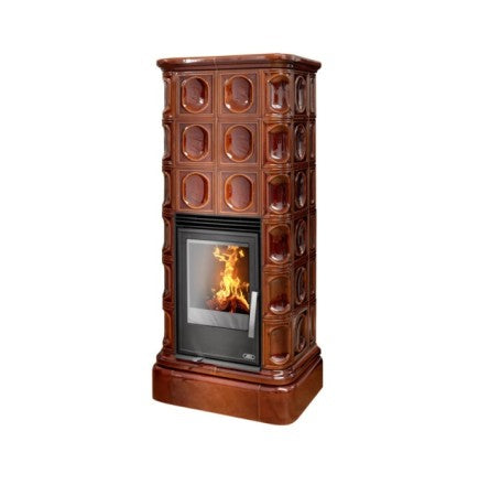 Soba centrala cahle teracota ABX - Caledonia K TVV (6,9 kW)