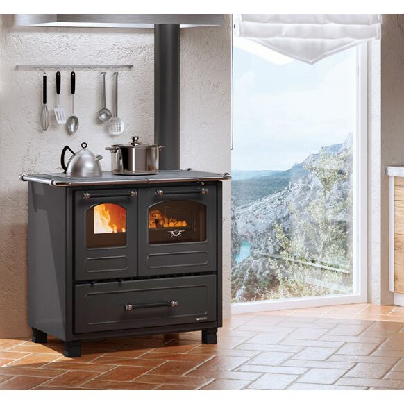 SOBĂ DE GĂTIT PE LEMNE NORDICA FAMILY 4.5 NEGRU ANTRACIT