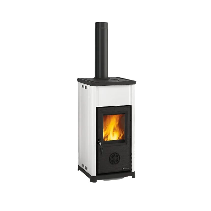 SOBĂ PE LEMNE NORDICA TEA 5.0 WHITE