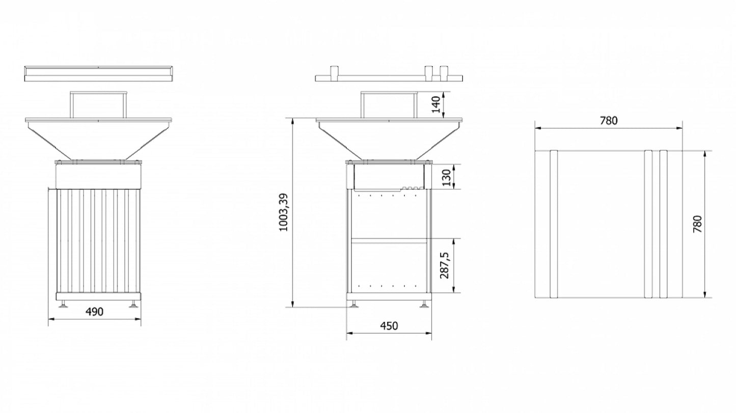 GRATAR QUADRUM 77CM SD