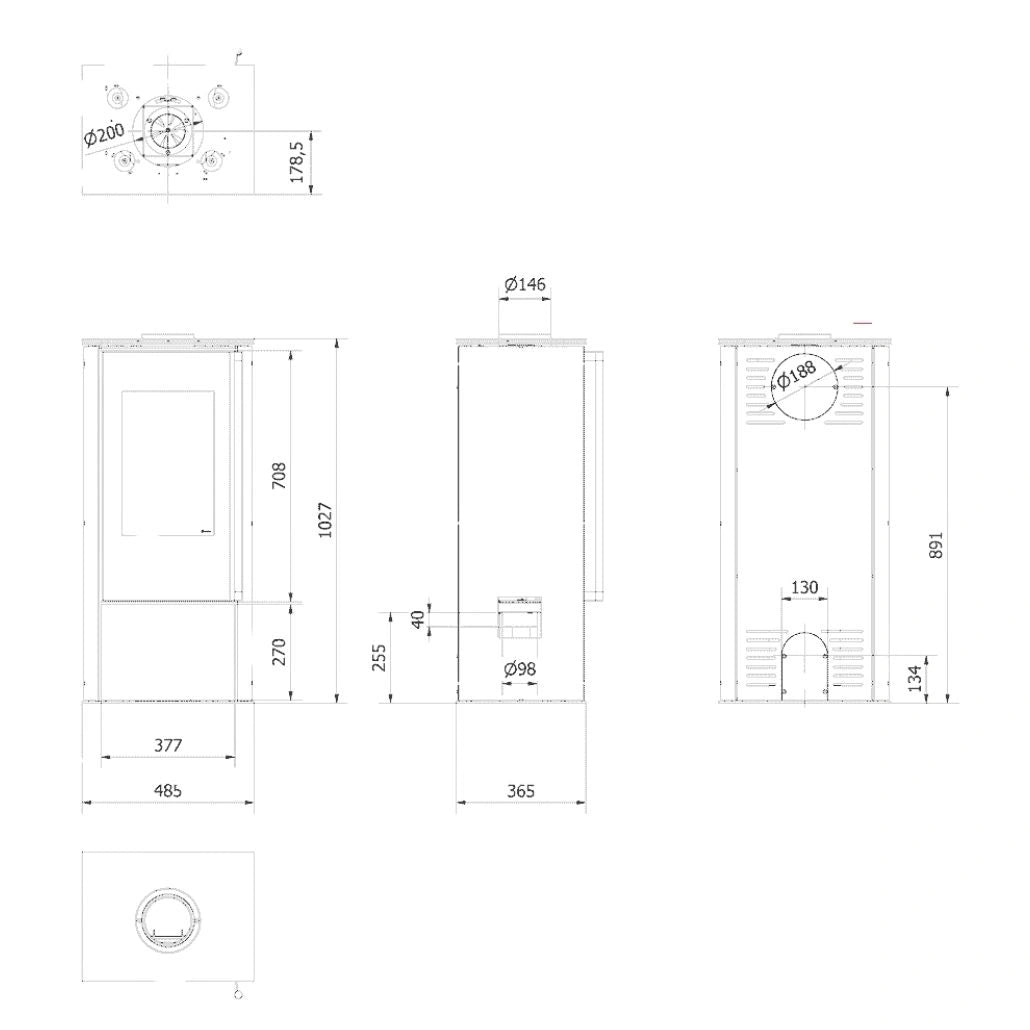 Soba otel HATI 5.5 kW - samota neagra