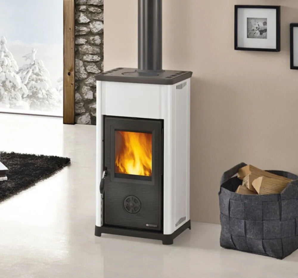 SOBĂ PE LEMNE NORDICA TEA 5.0 WHITE