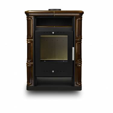 SOBA LEMN CERAMICA, CAHLE TERACOTA, ARTA MARO,6KW