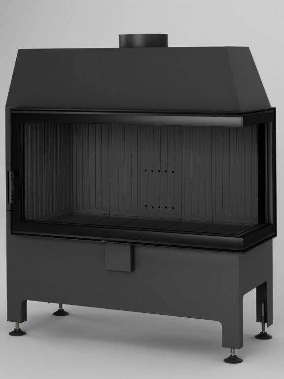 Focar semineu Heatro 81P Negru