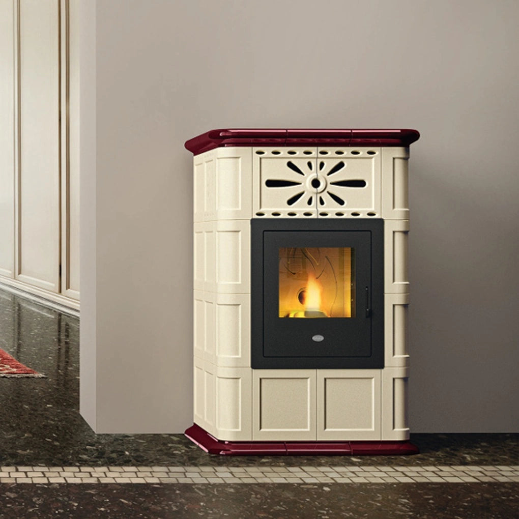 Soba pe peleti Maria 5-13.8 kw Crem - cahle teracota