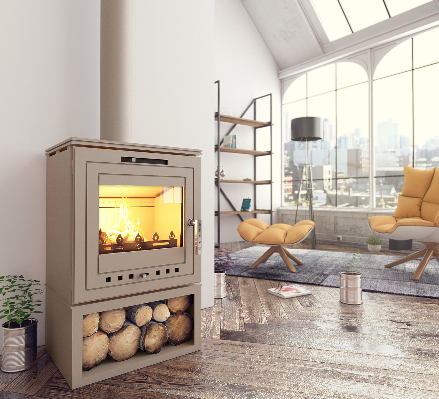 Sobă pe lemne VDB Artish PLUS 6 KW