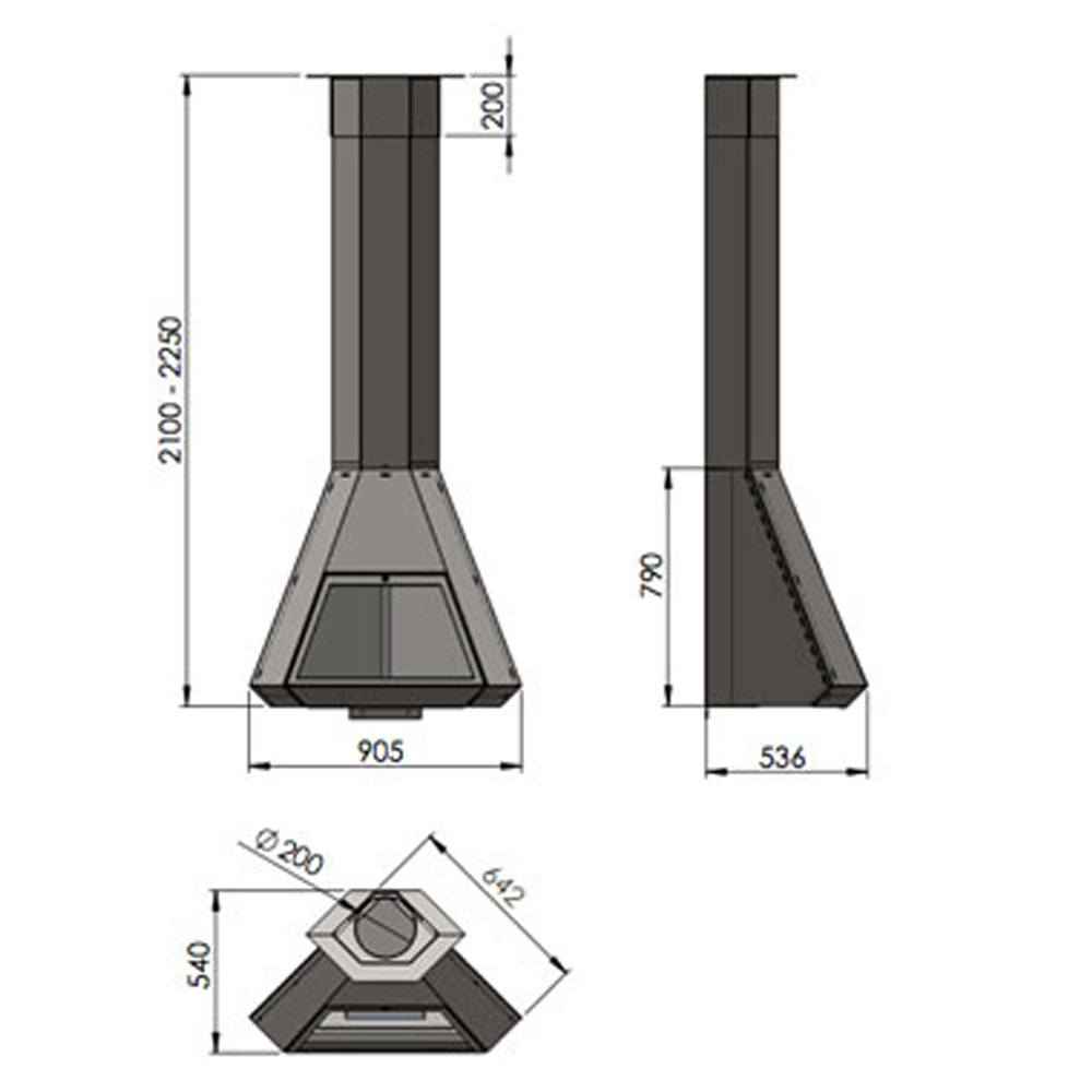 Semineu suspendat Arion Frontal