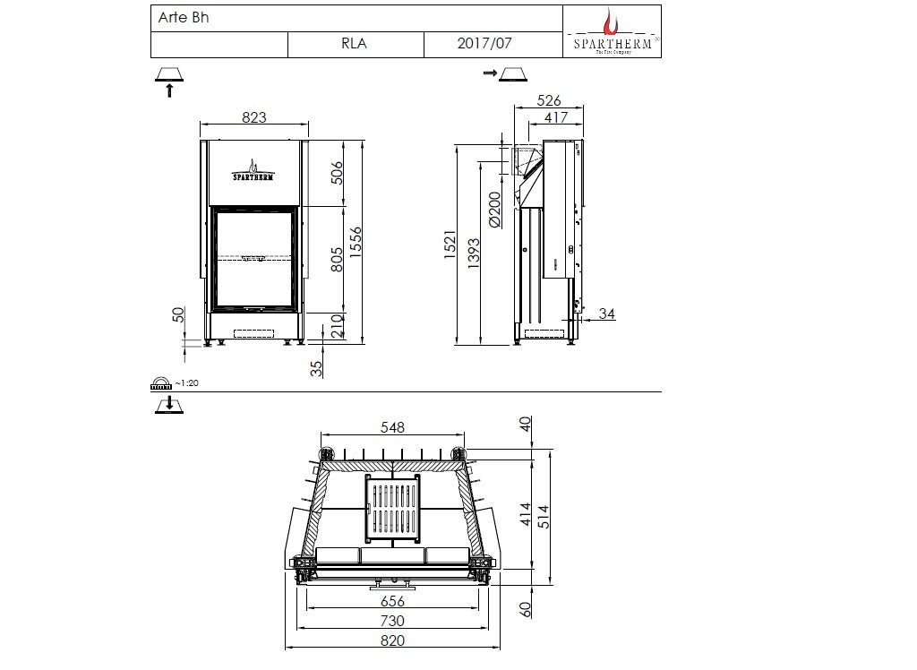 Spartherm Focar semineu Arte Bh