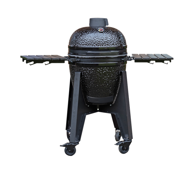 Gratar de gradina Kamado Black Rock Large 55, ceramica, cuptor, grill, afumatoare