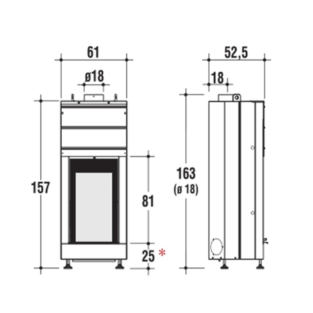 Focar semineu CM Serie Light 03