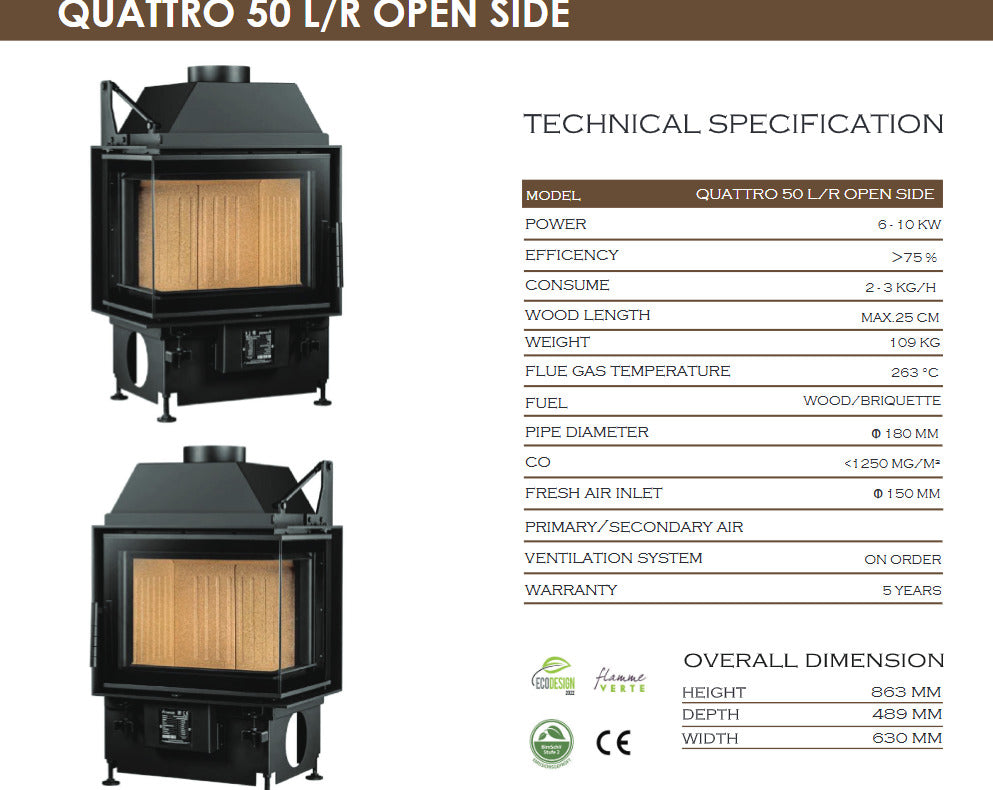 QUATTRO 50 L/R Open Side –NEW 2025