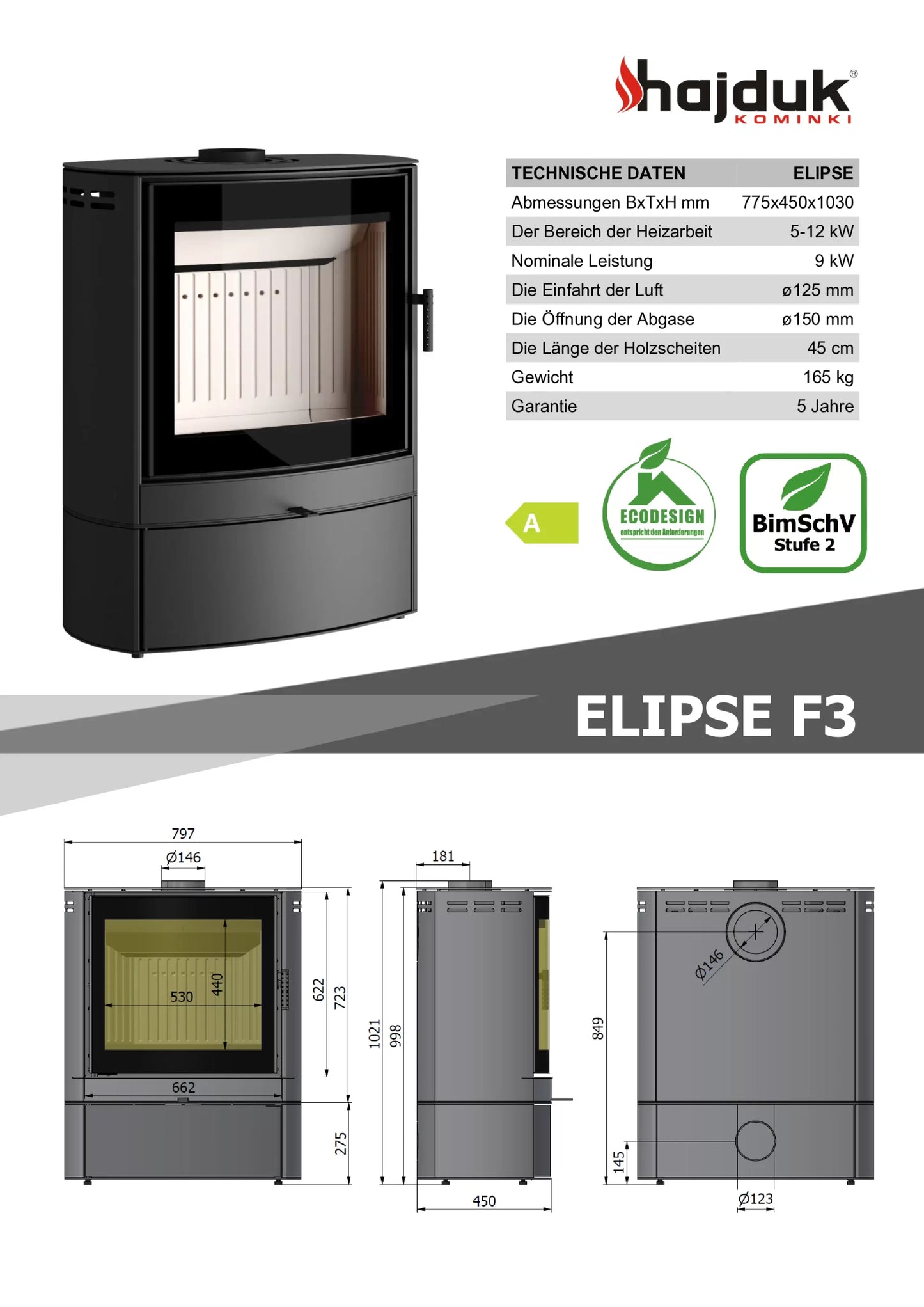 Soba Hajduk Elipse F3