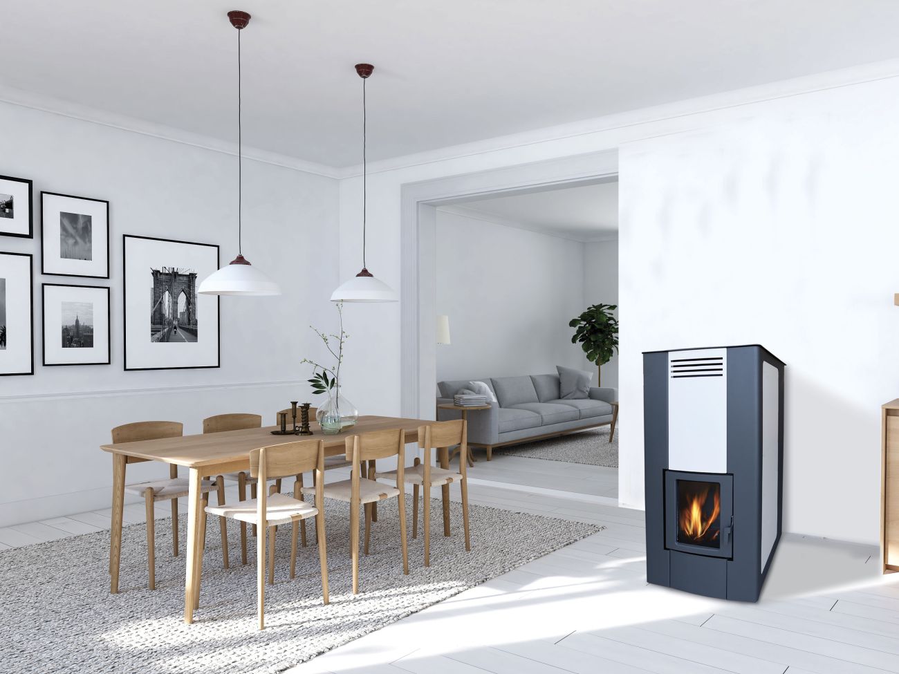 Termosobă Dalia - Peleti și Combustibil Solid Multifuncțional: Eficiență Energetică și Design Modern