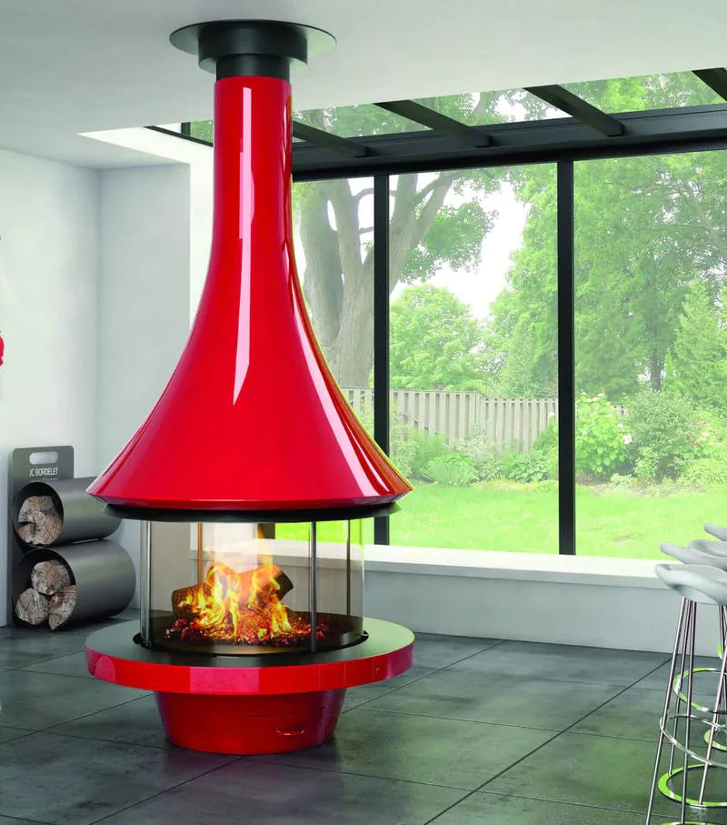 Șemineu suspendat JC Bordelet Eva 992 Central Glass