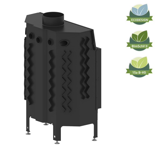 Șemineu Albero 16kW Ușă sticla decorativă AL16S.H-D