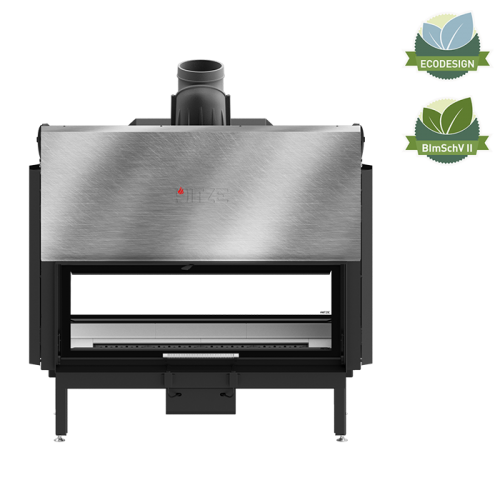 Focar șemineu Hitze DUO ARD120x43.DGS 22 kW