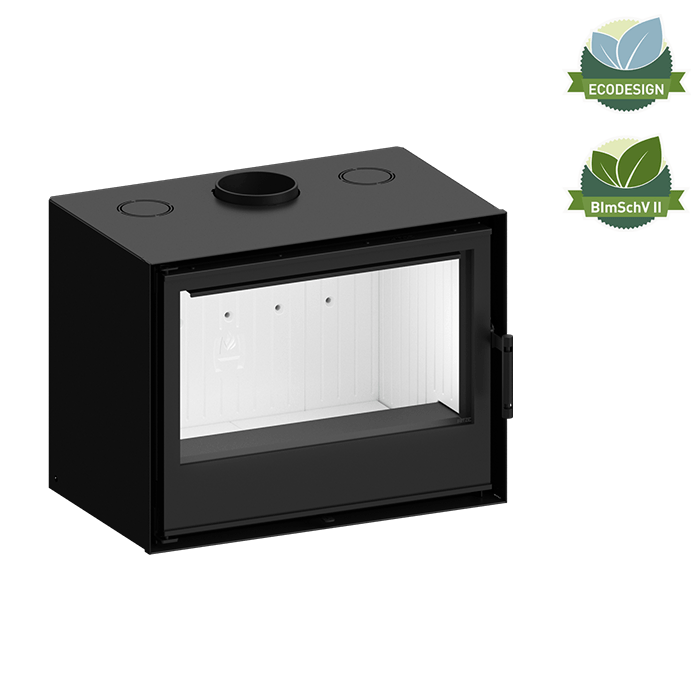 Focar semineu Hitze Cubo 700 cu ventilatie