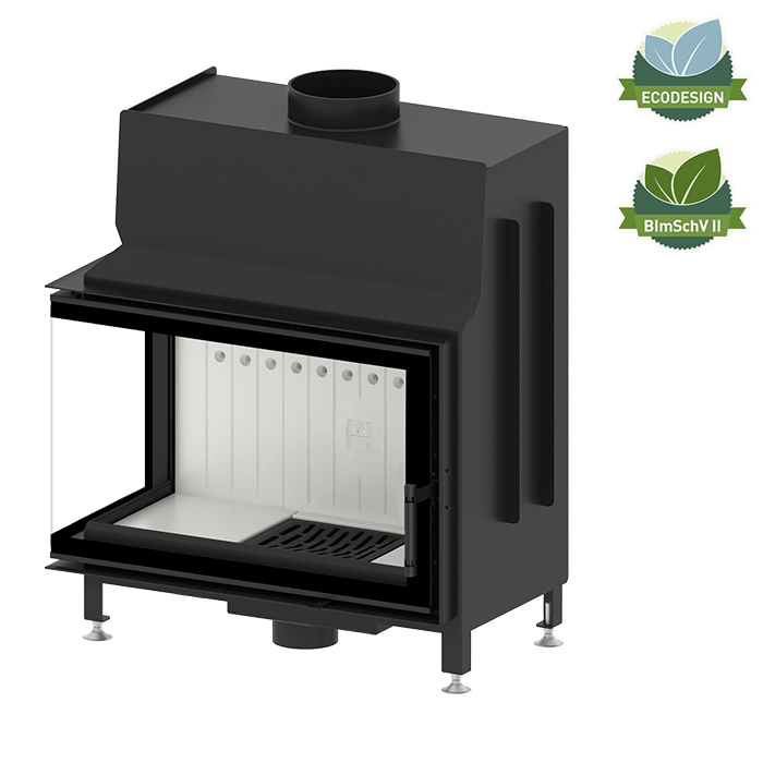 Șemineu Hitze STMA68X43.L 11 kW Sticlă laterală stânga