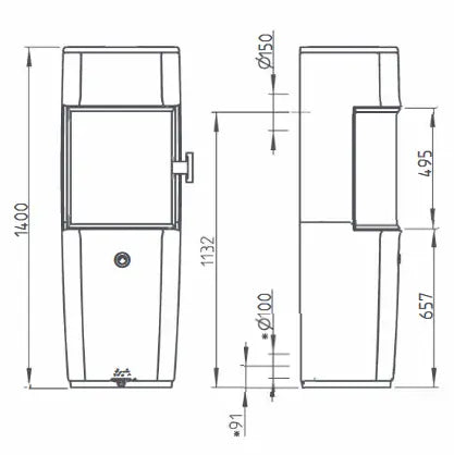 Semineu soba Jotul F 176 Zensoric