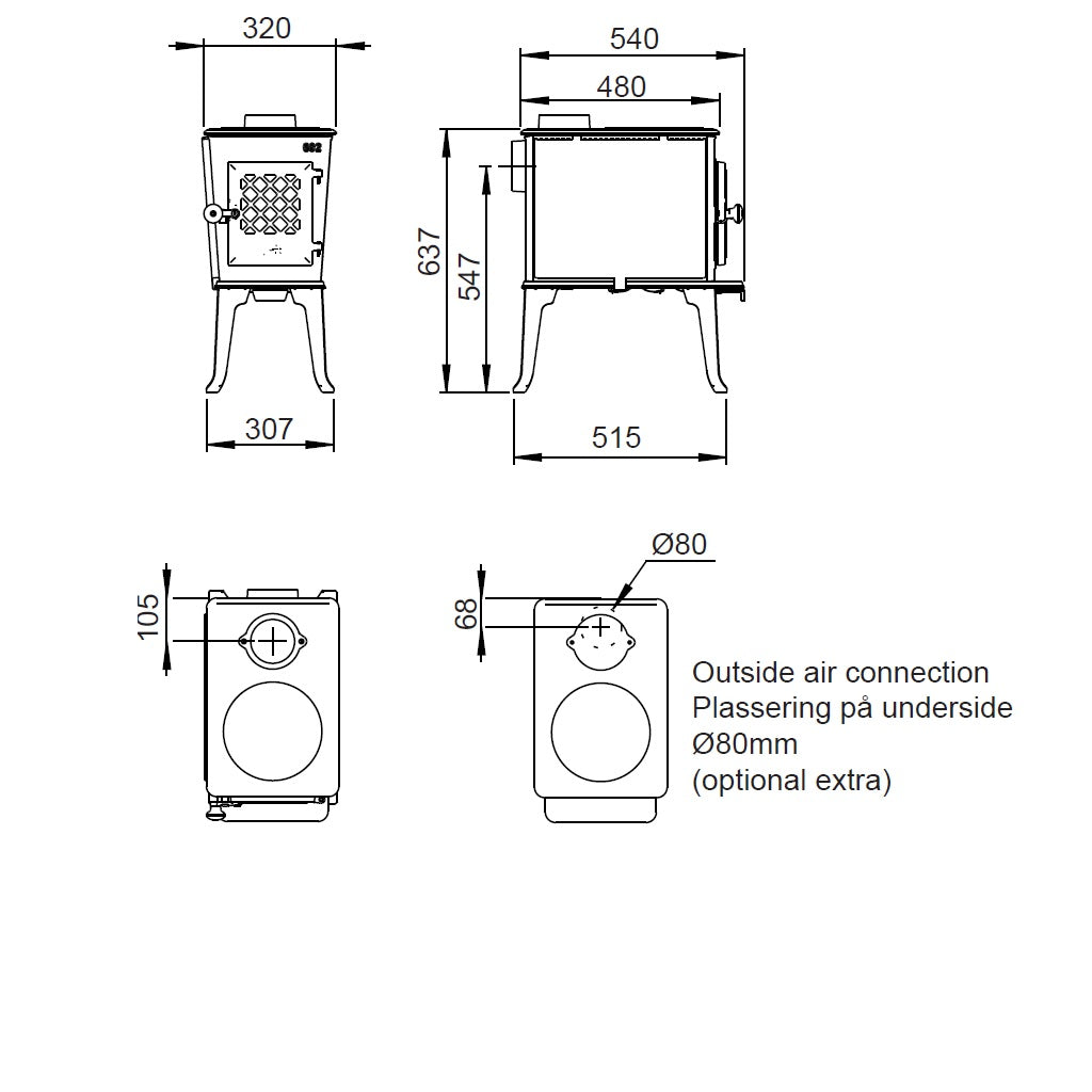 Semineu soba Jotul F 602 ECO