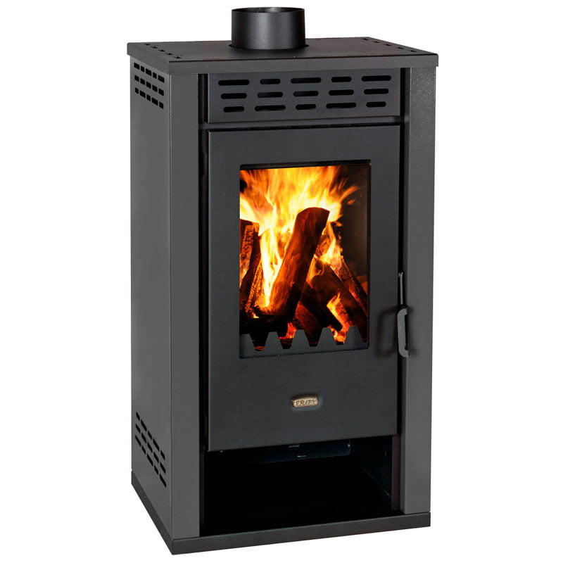 Sobă pe lemne cu cuptor Prity K2 GT, 8 kW - Negru
