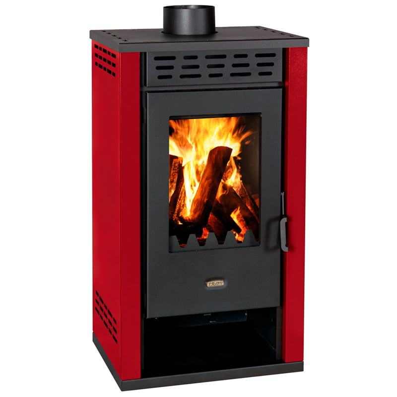 Sobă pe lemne cu cuptor Prity K2 GT, 8 kW - Burgundy