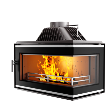 Focar șemineu fontă Kawmet W16 Sticlă dreapta– 13,5kW