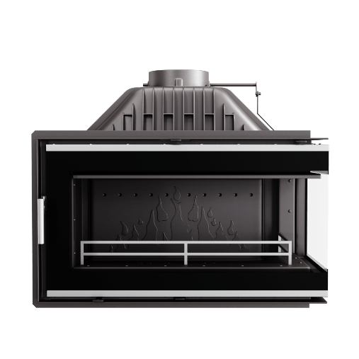 Focar șemineu fontă Kawmet W16 Sticlă dreapta– 13,5kW