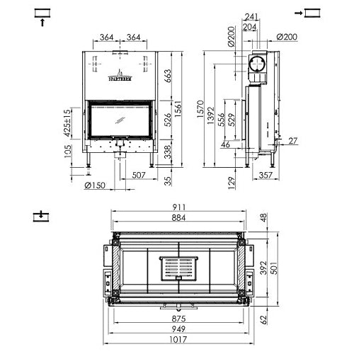 Spartherm Focar semineu Varia FD-87h