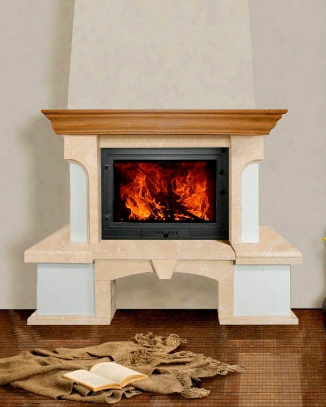 Set mască marmură pentru șemineu W9 ECO