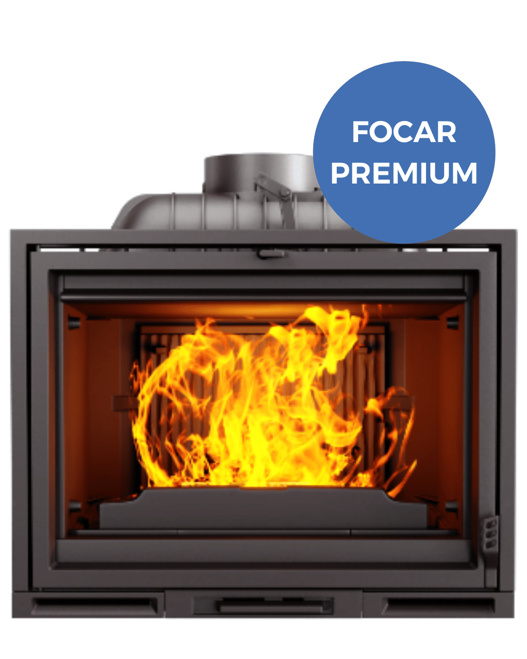Focar șemineu fontă Kawmet F23 Premium – 14 kW