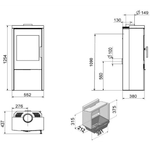 Soba pe lemne HAAS+SOHN Lausitz