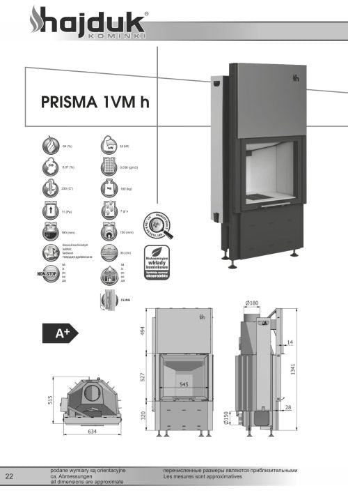 Focar semineu Prisma 1VMh Hajduk