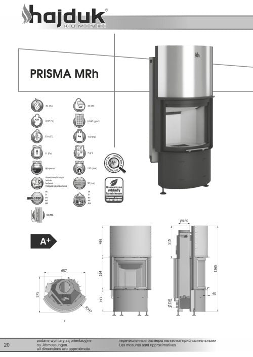Focar semineu Prisma MRh Hajduk