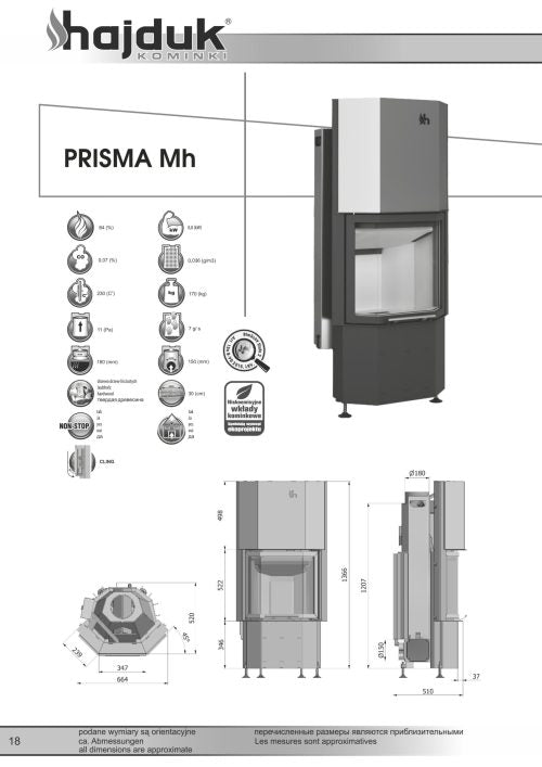 Focar semineu Prisma Mh Hajduk