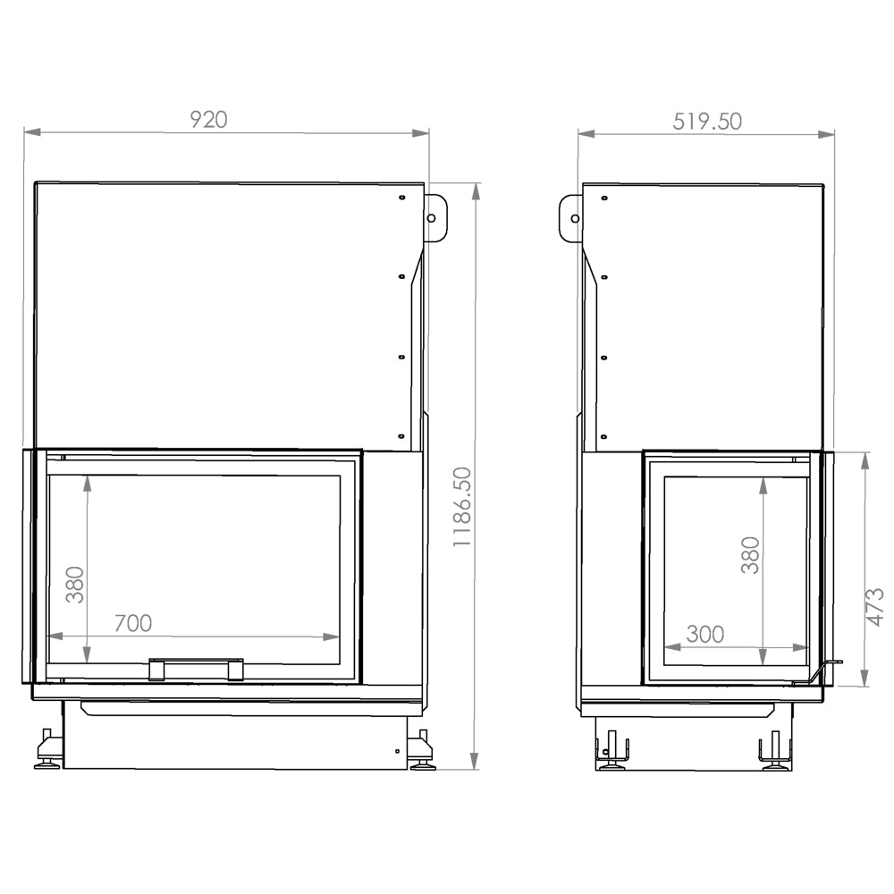Focar Semineu Quatro 90 L/R ECO