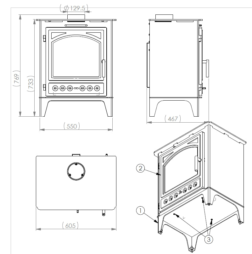 Termosobă VDB MARTINA HB 10 KW soba centrala