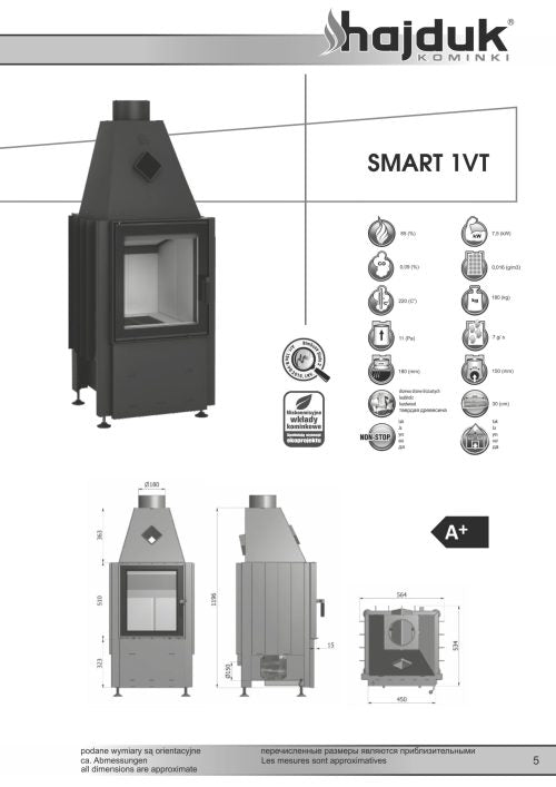 Focar semineu Smart 1VT Hajduk