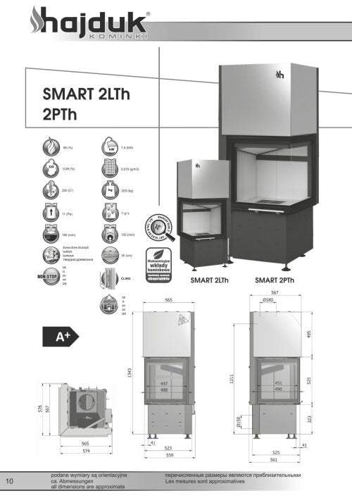 Focar semineu Smart 2L(P)Th Hajduk